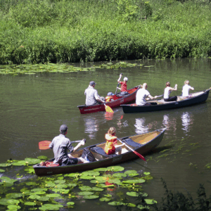 Open Canadese Kano van Son naar Rooi - 2 personen