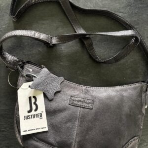 Leren Schoudertas Antraciet